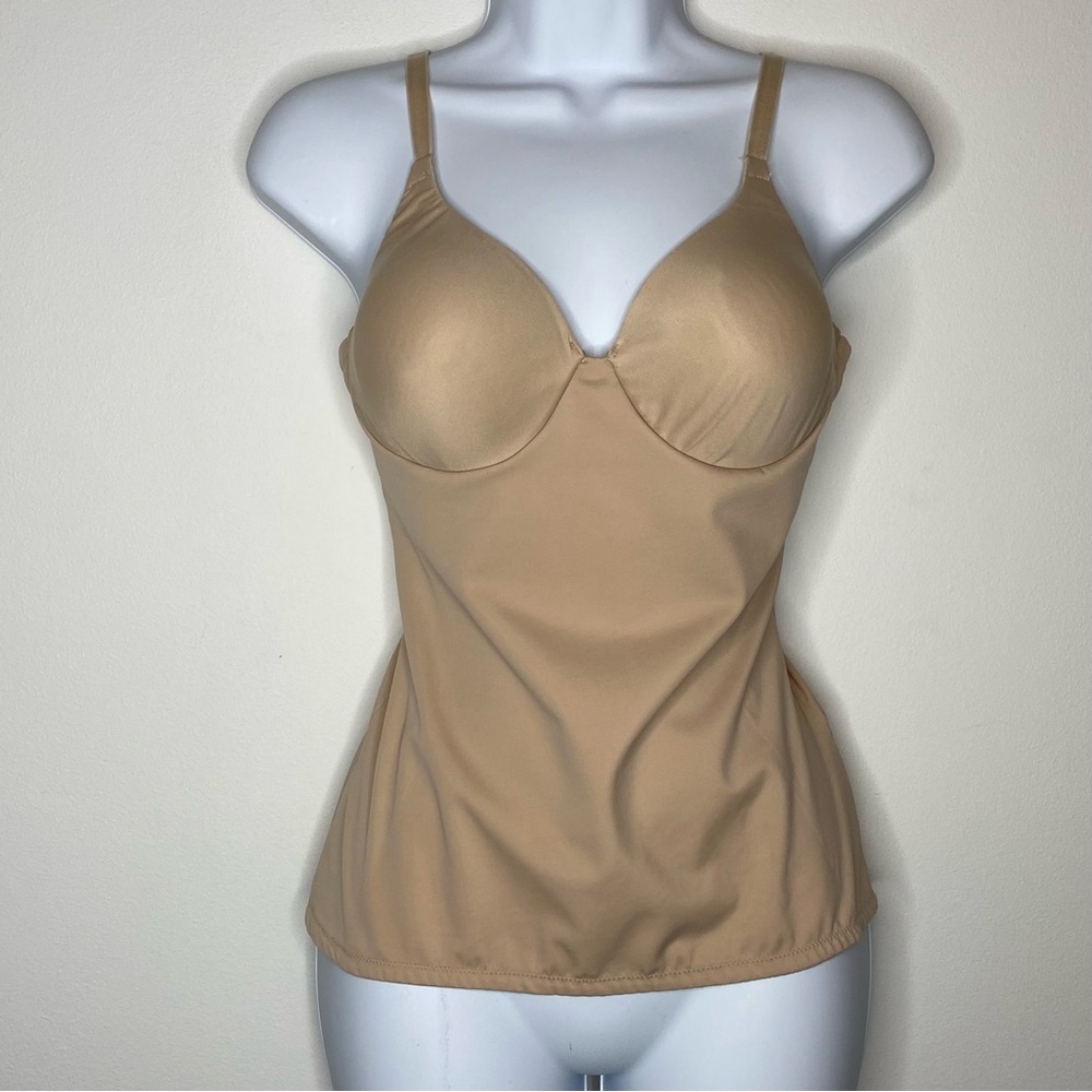 Bali Nude Underwire Bra Camisole Tank